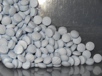 Fentanyl-laced pills collected during an investigation. (U.S. Attorneys Office for Utah, via AP)