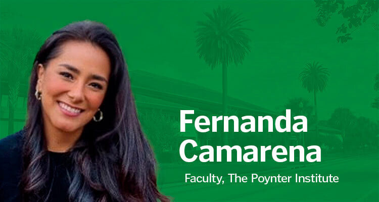 Picture of Fernanda Camarena over a green background